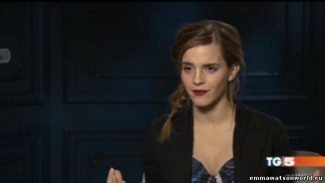 Интервью Emma Watson для  TG5, 17 мая 2013 года