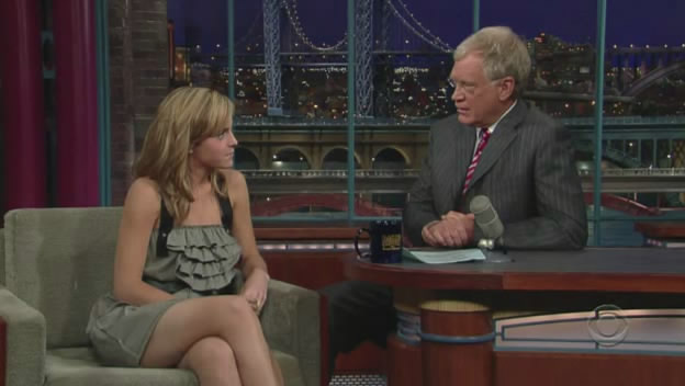 Emma Watson David Letterman interview$